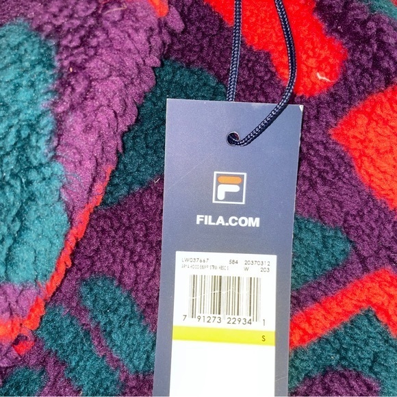 NWT FILA Teddy Hoodie, Small - Picture 4 of 7